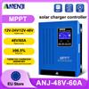 ANENJI Regolatore di Carica Solare MPPT ANENJI 80A/100A, Regolatore per Pannelli Solari 12V 24V 48V Auto per Batterie di Elettrodomestici
