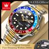 OUPINKE OLEVS 3610 Orologi Subacquei da Uomo, Marca di Lusso, Orologio da Polso al Quarzo Originale, Data Automatica, Impermeabile, Lancette Luminose
