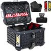 JVSYK Bauletto Moto Rinforzato in Alluminio 45L, 55L, 65L, Impermeabile, con Chiusura Rapida, per Casco e Attrezzi