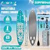 funwater Tavola da Stand Up Paddle Gonfiabile Funwater, Tavola da Surf Antiscivolo Super Grande, Lunga 320 cm, Adatta ai Principianti, Facile da Trasportare, Dotata di un Set Completo di Accessori per Yoga in