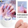 VENALISA Giapponese 5D Modellazione Stereoscopico Intagliare Gel UV LED 15g Pittura Per Unghie 3D Scultura Gel di Colore Trasparente Morbido Gel Solido