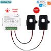 NONE Contatore di Energia WiFi Bidirezionale Intelligente con CT 80A per Solare, Allarme Sonoro per Sovraccarico, Monitoraggio Remoto tramite App, Esportazione e Importazione di Energia, Compatibile con
