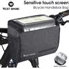 WEST BIKING Borsa Anteriore per Bicicletta 4.5L con Schermo Touch per Telefono, Borsa Termica per Manubrio, Accessori per Ciclismo MTB e Strada