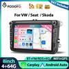 podofo Autoradio Podofo 4+64G 8'' per VW/GOLF/PASSAT/BORA/CADDY, lettore multimediale con WIFI, GPS, Carplay, Android Auto, FM/RDS, Mirror Link.