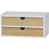 CONFORTIME | Cassettiera Organizer in Bambù, Mini Comò da Tavolo con 2, 3 o 4 Cassetti, Organizer da Scrivania, Trucco, Cucina e Bagno, Mobiletto Ausiliario per la Casa