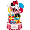 Hallmark Biglietto di compleanno 3D e pop up, Disney Minnie Mouse con regali e palloncini, per lei, rosa, rosso