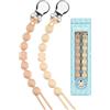 Yhesllc Catenella Portaciuccio, Ciuccio Clip Silicone, 2 Pezzi Catena Succhietto | Silicone Alimentare, Senza BPA, 0-36 Mesi, Regalo per Baby Shower, Per Ciuccio/Massaggiagengive/Passeggino/Seggiolino Auto