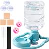 Generico Distributore D'Acqua Per Gatti Erogatore Anti-Rovesciamento con Ventose | Distributore Acqua Cani Con Bottiglia 630ml Per Cuccioli Cani Di Piccola Taglia Balcone Esterno Interno