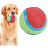 Wnvivi Palla elastica in gomma per cani da compagnia,Cani masticano denti macinazione formazione giocattolo interattivo,Palla per cani giocattolo cigolante