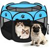 Haoppmof Box pieghevole per cuccioli, 74 x 74 x 43 cm | Recinto per piccoli animali domestici, per cuccioli, gatti, conigli, interni ed esterni