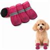 Yizzen 2 Paia di Scarpette per Cani, Scarpe Cane Estive in Mesh per Cani, Regolabili Scarpette Cane Estate Asfalto, Taglia Adatto all'Uso in Interni ed Esterni (Rosa, l)