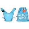 WaterLand Marsupio innovativo seggiolino per acqua e terra, azzurro, cinghia toracica impermeabile per bambini con cinghie regolabili, seggiolino leggero per il trasporto per piscina e spiaggia