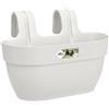 Elho vibia campana easy hanger medium fioriera - Silky White | Lungh. 24.1 x Largh. 36 x Alt. 26.5 cm | Adatto per uso esterno