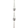 Artevasi NODO DOPPIO QUADRATO MACRAME BIANCO 120CM