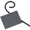 La cordeline CJN20D Porta Etichetta/Ardesia/Blister Naturale Acciaio S 50/9,5 x7 cm