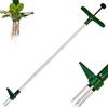 Armo Gardening Armo - Estrattore Portatile per Erbacce da Giardino, con Manico Lungo, con 3 Artigli, 100 cm