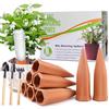 UBBOY Set da 8 Coni da Irrigazione,Coni Irrigatori per Piante,Irrigatori a | Goccia per Vasi,Dispositivo di Irrigazione Riutilizzabile in Argilla per Piante in Vaso e Piante da Giardino