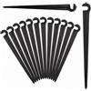 Kirunvia Picchetti per Tubo Irrigazione a Goccia 4/7mm, 11cm, Confezione da 100 | PE anti-UV, gancio a C, punta conica, ancoraggio stabile, gocciolatori sollevati, contro intasamenti, orto, serra, siepi