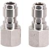 Generic Set di adattatori per idropulitrice in acciaio inox Quick Connect 1/4 NPT maschio femmina per idropulitrici a benzina Jet Wash pulizia (1/4 femmina)