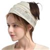 ACUSHLA Fascia per capelli da donna in lana merino, 3 in 1, colore bianco | 3% misto lana merino per un comfort morbido. 3 in 1 come fascia, fascia per capelli o foulard, traspirante per tutti i giorni