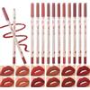 Miss Demi Lip Liner and Lipstick Duo Set, Soft Smooth Formula, Multi - Shade Options for Perfect Lip Contouring and Coloring. (02 Color (A))