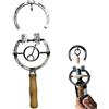 Generic Apribottiglie dal design rustico a ferro di cavallo, apribottiglie da parete in ghisa resistente, regalo decorativo in stile occidentale per cucina, bar o pub di casa