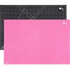 Bonn-Design Tappetino da taglio di alta qualità, formato A1, 90 x 60 cm, a 5 strati, autorigenerante, in formato A1, rosa/nero, con griglie su entrambi i lati e marcature in cm, per cucito, modellismo