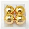 EDG Enzo De Gasperi Palla Natale Poly D 10 Cm Lucida Gold Cf 4 Pz