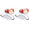 KADAX Grattugia in Vetro per Frutta e Verdura, Grattugia Manuale per Mela, Perfetta per la Preparazione di Cibi per Neonati, Accessorio per Cucina (Confezione da 2)