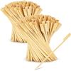 com-four® 600x spiedini in bambù, stuzzicadenti in legno con impugnatura | ideali per buffet - catering e feste