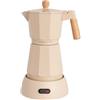 CREATE / THERA MOKA ELECTRIC/Caffettiera elettrica sabbia/Funzione mantieni caldo, 300 ml, capacità di 6 tazze, trattiene il calore, base 360°, facile da pulire e priva di BPA, 480W