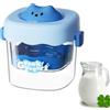 Whnbuij Colino per yogurt - Filtro drenante per yogurt, colino per yogurt nutriente fatto in casa | Filtro di garza riutilizzabile da 15,5x12,8x16,5 cm, utensili da cucina per filtrare il latte di noci, yogur
