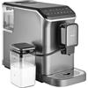 Sencor Macchina da Caffè Espresso a Grani, Schiumalatte SES 8000 - Automatica, Macinatore Integrato, Pannello LED Tattile, Compatta, 20 Bar, Cappuccino e Latte Perfetti