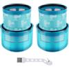 Leadaybetter 2 filtri per aspirapolvere Dyson Gen 5 Detect Absolute, filtro di ricambio per aspirapolvere a mano Dyson G5 Detect, lavabile, accessori filtro Hepa, 972352-01