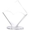 FUNNETOYU Acrilico Portatovaglioli 2 Pezzi, Design Verticale per Tavolo | Tovaglioli di Carta e Cocktail, Apertura Ampia, Aspetto Semplice e Curato, per Casa e Servizio Cafeteria
