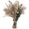 CHENGCKJ 100 Pezzi Decorazione di Pampas Grass Naturale, Erba della Pampa Decorative 40cm Fiori Secchi Decorativi con Foglie di Eucalipto Lavanda Boho