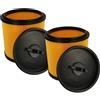 vhbw 2x filtro a pieghe piatte compatibile con Parkside PNTS 30/4, 30/6, 30/9, 30/7, 91099009, 30/8, 91092030 aspiratore - nero/giallo