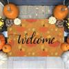 CaySep Full-Pumpkin - Zerbino di benvenuto per esterni, ingresso, autunno, festa del Ringraziamento, decorazione per Halloween, per casa, esterni, interni, 43 x 73 cm