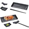 QSHXXROI Set di stoviglie giapponesi per sushi, in melamina, con 4 paia di bacchette, 4 ripiani per bacchette, 4 piatti, 4 piatti per salsa, set per 4 persone, per ristoranti, famiglie e hotel