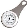 Honseadek Orologio da parete per il bagno, impermeabile, piccolo, digitale, silenzioso, per doccia, dimensioni compatte, moderno, con display trasparente (grigio)