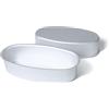 FAQQI Llanera Leche - Stampo ovale in alluminio, 2 pezzi, 20,3 cm | Bakeware in stile filippino, superficie antiaderente, per flan, cheesecake, polpettone e pane, forno e pentola a pressione