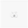 Off-White Orecchini Off-White Bling Arrow Mono Earring Silver/ Black