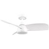 RL LIVE YOUR LIGHT Reality Leuchten Helsinki R62732131 - Ventilatore da soffitto a LED con illuminazione, in plastica bianca opaca, 6 velocità, funzionamento estivo invernale, telecomando, dimmer, timer, luce notturna