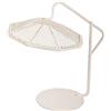 Rayher Ombrellone deportato in miniatura, bianco, 1 pce., metallo, su piano, 9,5x13x12,5cm, modellismo, decorazione, casa delle bambole, primavera, estate-46068102