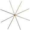 Rayher 2525100 - Stella metallica per perline, diametro 15 cm, spessore filo 0,7 mm, 4 pezzi
