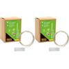 Idena 31114 - Micro catena luminosa a LED con 10 LED in bianco caldo, con funzione timer 6 ore, a batteria, lunga circa 1,2 m, per feste, Natale, decorazione, matrimonio, come luce d'atmosfera