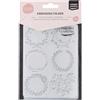Vaessen Creative Cartella per Goffratura Ghirlande 14,6 x 10,7 cm - Cartella per Embossing per Biglietti, Scrapbooking, Journaling - Riutilizzabile, Risultati Precisi, Per Macchine da Taglio