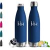 Grsta Borraccia Termica, Borraccia Termica 500ml, Senza BPA, A Prova di Perdite | Doppia Parete Borraccia Acciaio Inox, Bottiglia Termica, Isolato Sottovuoto, Borracce per Fitness, Campeggio, Scuola