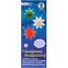 Ursus 1560 00 07 - Stelle trasparenti per finestre, 80 fogli | 5 motivi diversi, circa 6 x 16 cm, 115 g/m², con istruzioni per il bricolage, da realizzare con i bambini