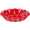 Talking Tables Portacandela in Metallo Rosso Sagomato per Candele 14cm | Finitura smaltata rosso lucido con bordo sagomato, adatto a candele pilastro fino a 5cm di larghezza